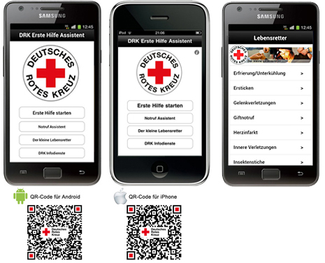 [Translate to Deutsch, leichte Sprache:] DRK Erste-Hilfe-App